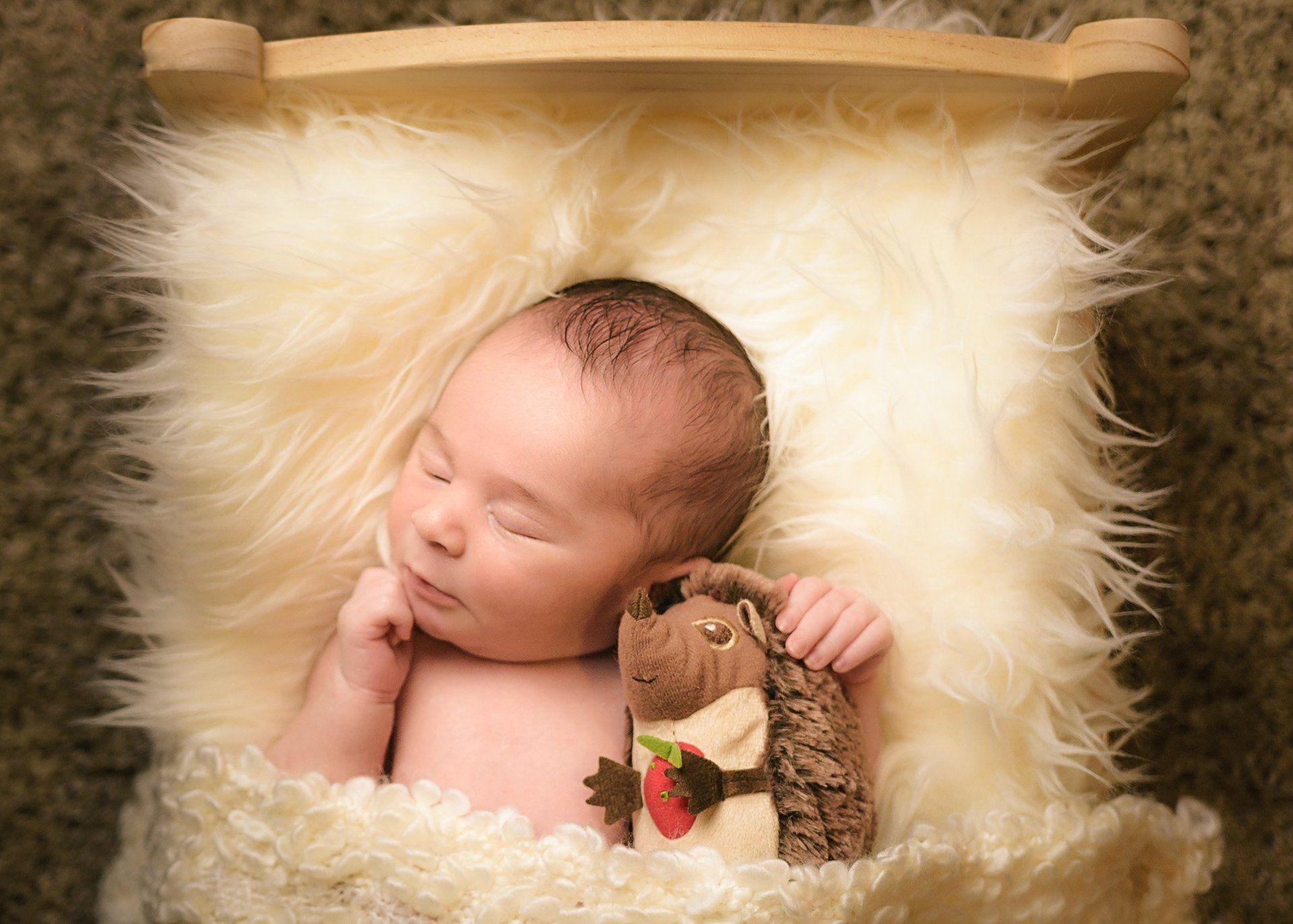 Servizio fotografico neonato Roma — newborn addormentato in studio, Scatti D'Emozione