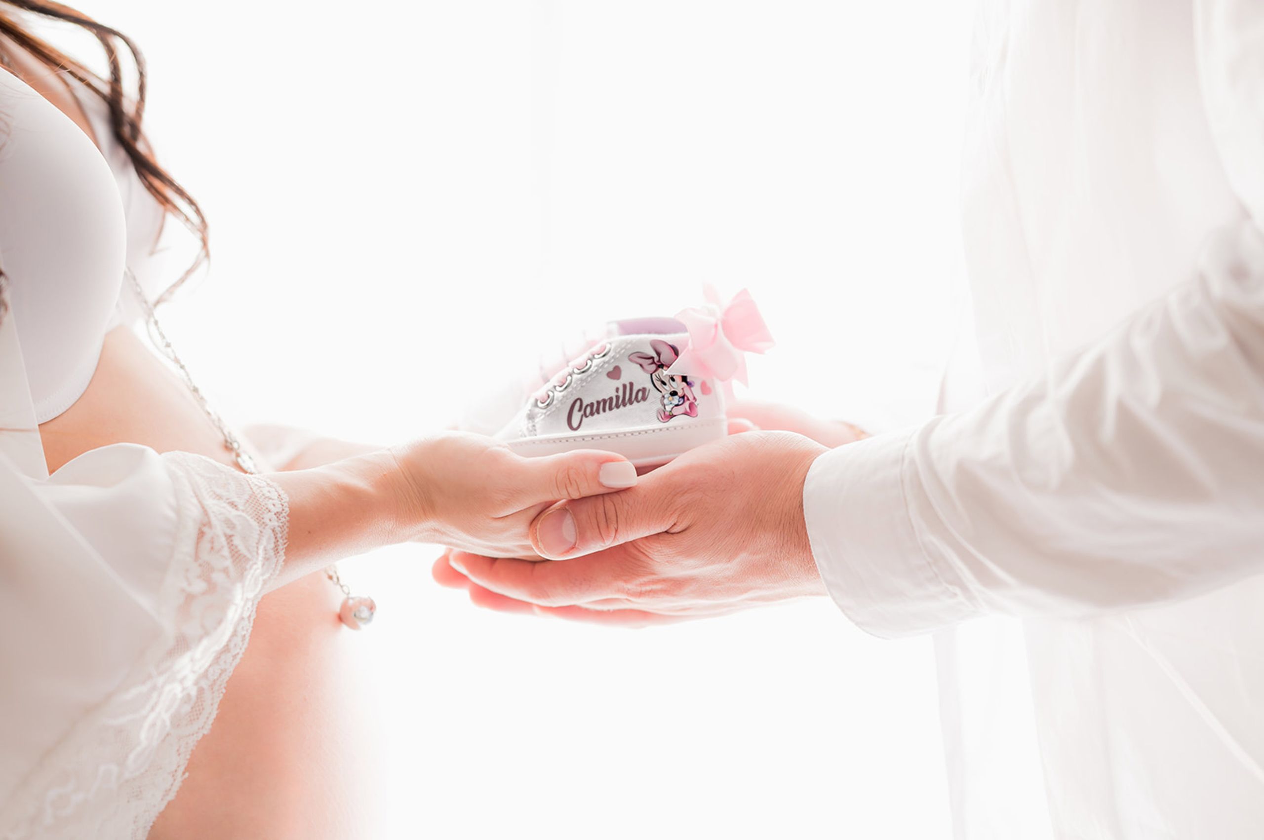 Servizio fotografico gravidanza Roma — mamma in dolce attesa, sessione fotografica premaman in studio